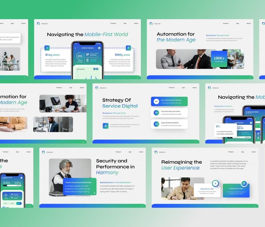 Startup saas Powerpoint Presentation template
