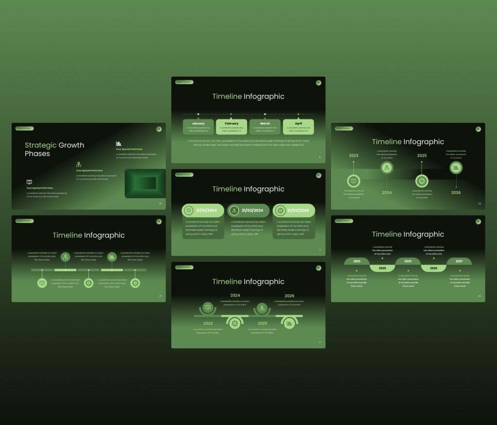 Timeline infographic Presentation PowerPoint Template