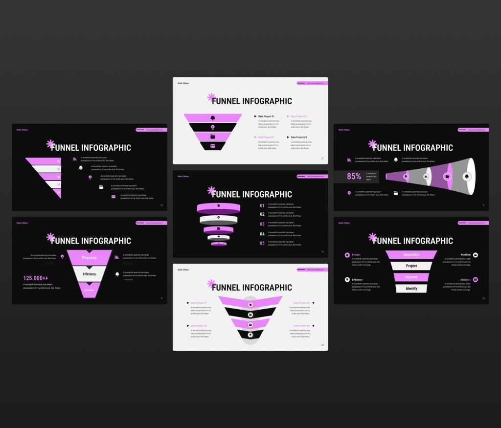 Funnel Diagram Presentation PowerPoint Template
