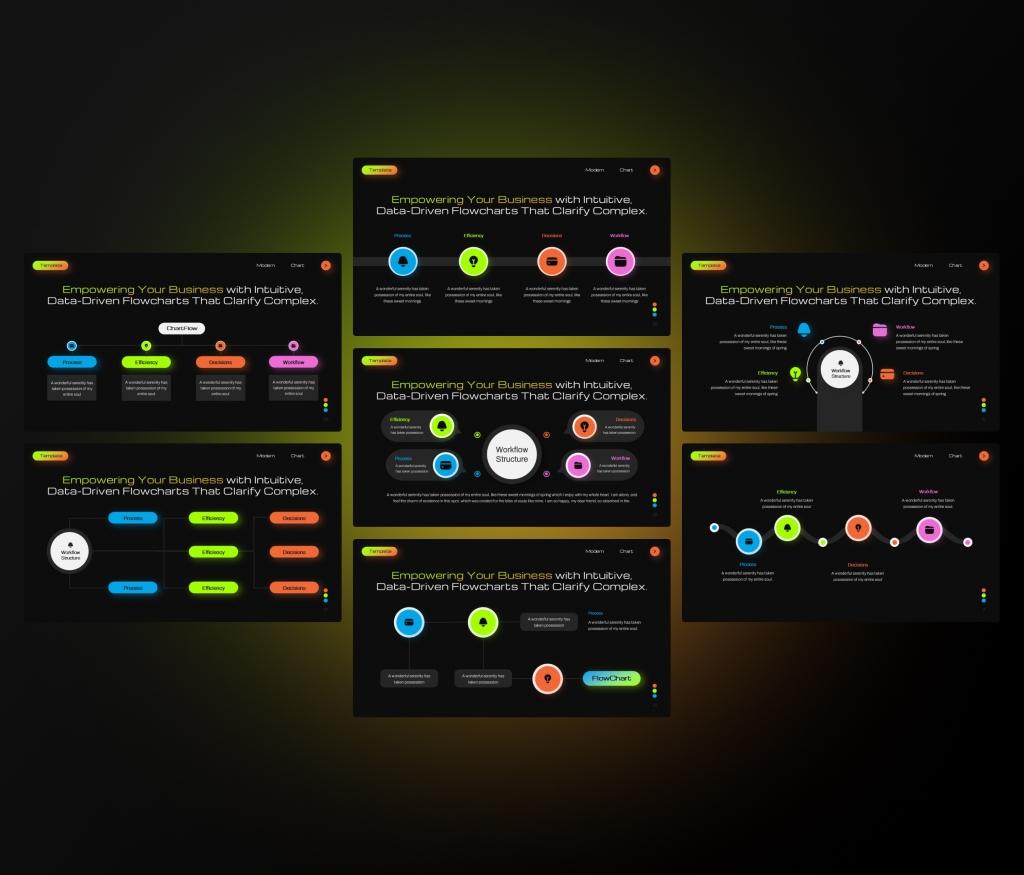 Flowchart Diagram presentation PowerPoint Template