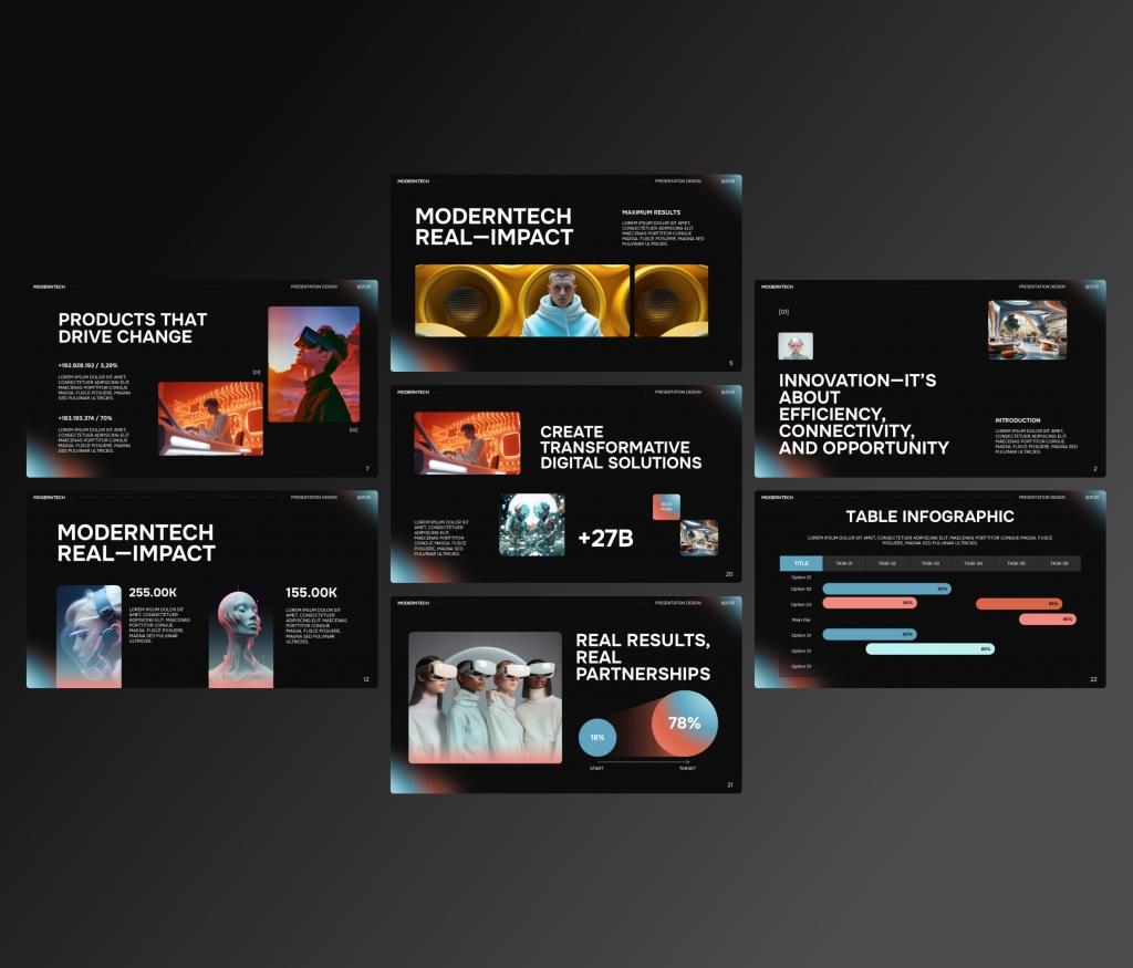 Modern Tech - Presentation PowerPoint Template