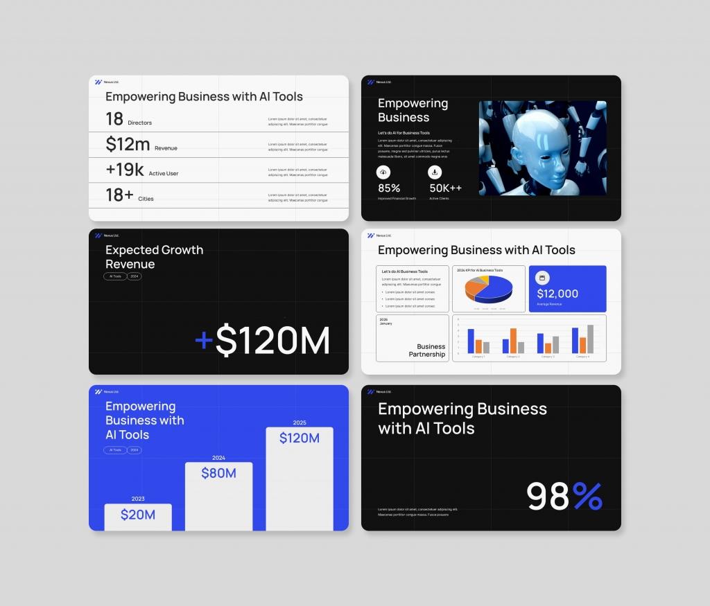 Ai Business deck PowerPoint Template
