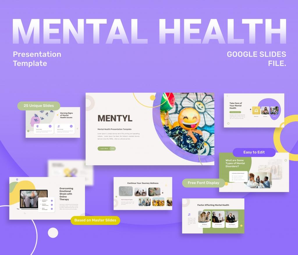 Mental Health Presentation Google Slides Template