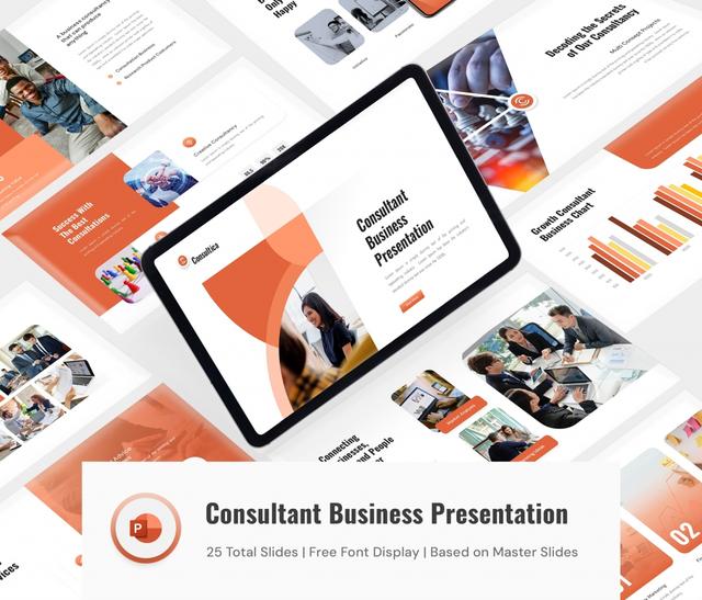 Business Consultant Presentation PowerPoint Template