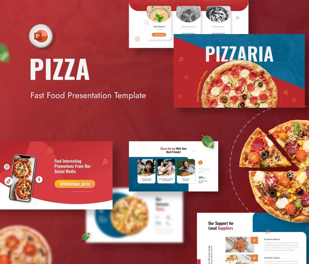 Pizzaria - Pizza Presentation PowerPoint Template