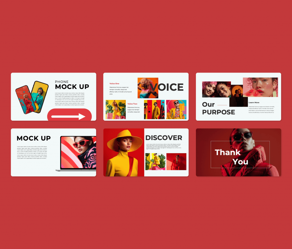 Fashion Glamix Presentation PowerPoint Template