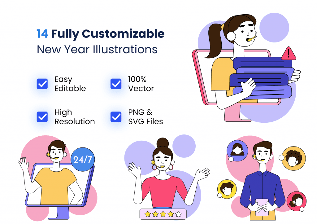 14 Customer Support illustrations