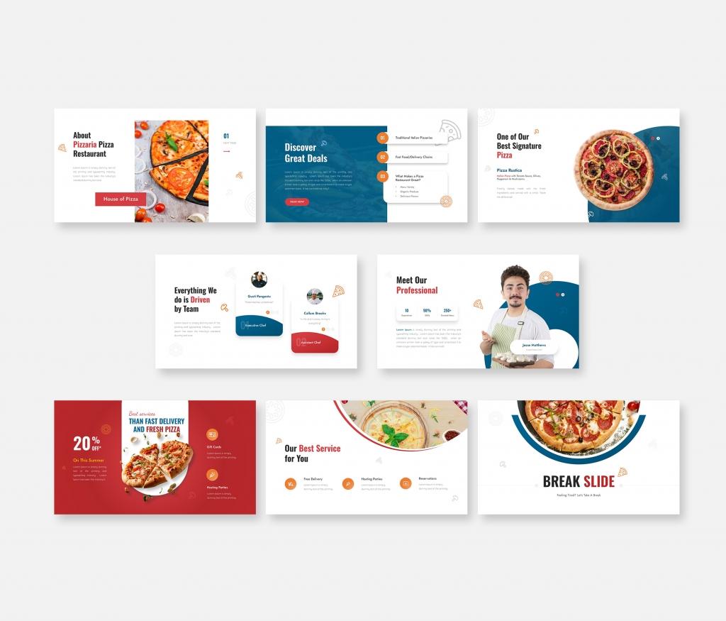 Pizzaria - Pizza Presentation Google Slides Template