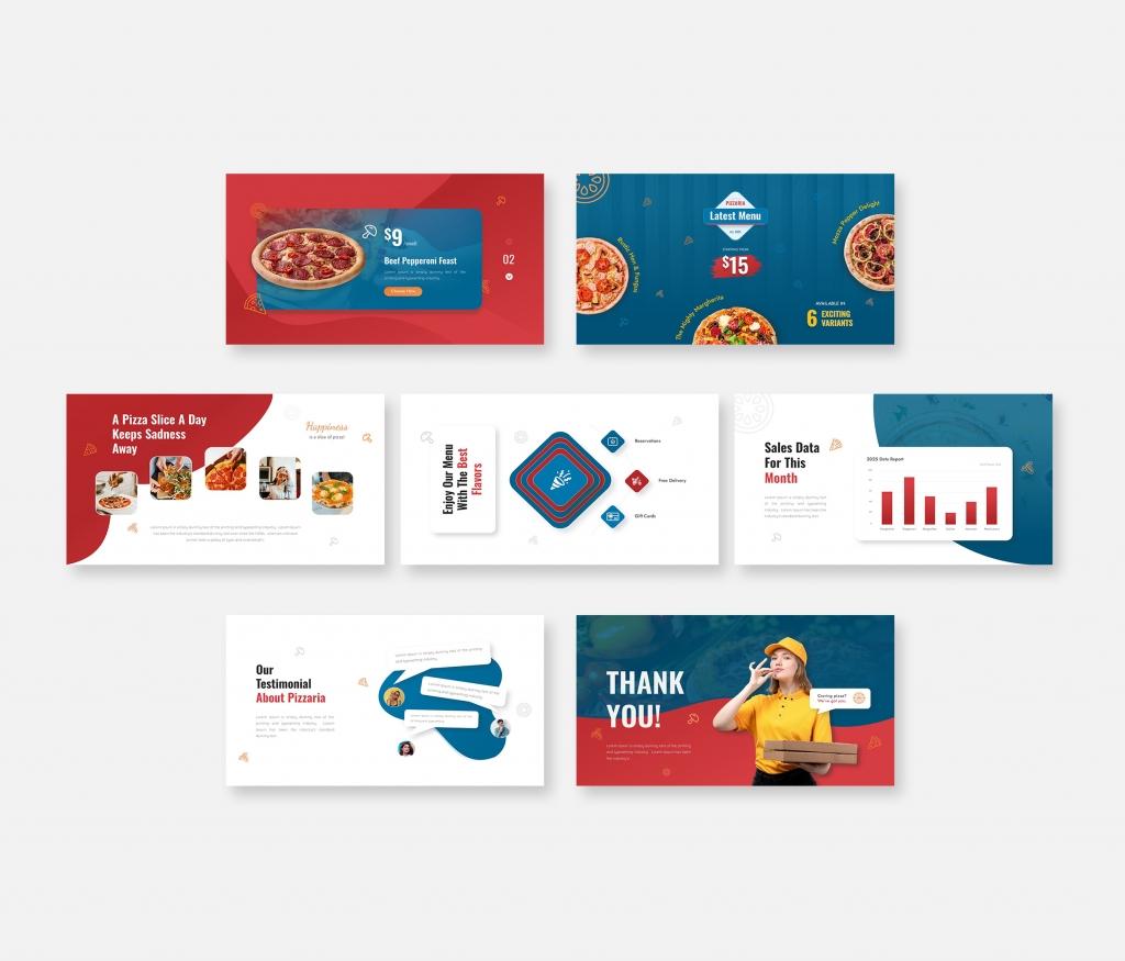 Pizzaria - Pizza Presentation PowerPoint Template