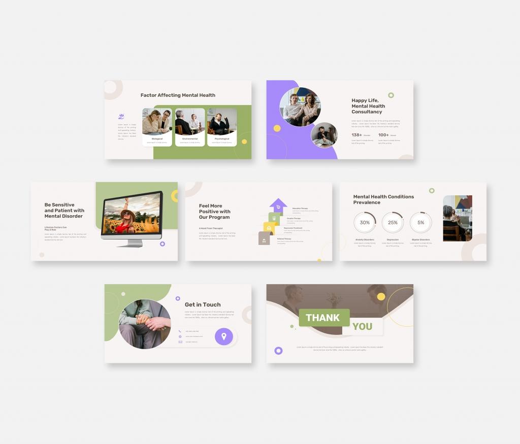 Mental Health Presentation PowerPoint Template