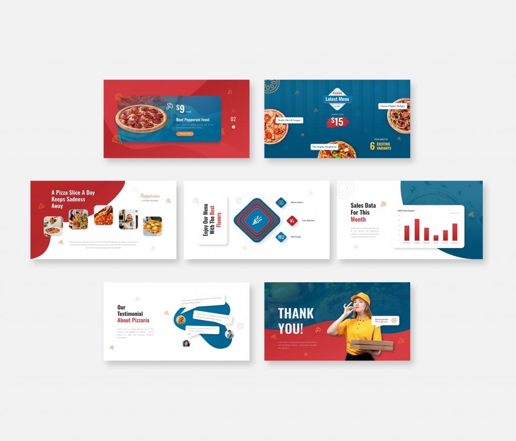 Pizzaria - Pizza Presentation Google Slides Template