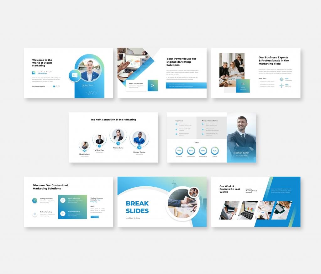 Digitable - Digital Marketing Google Slides Presentation Template