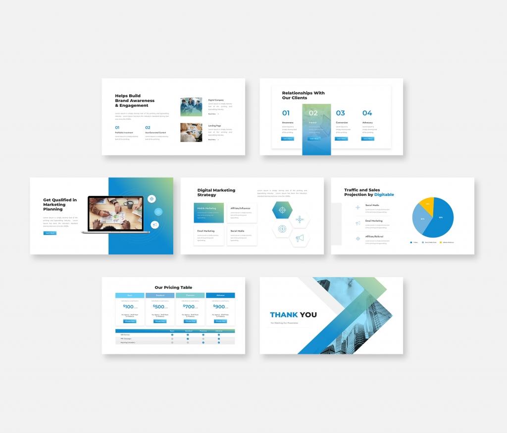 Digitable - Digital Marketing Google Slides Presentation Template