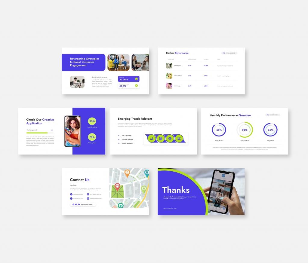 Socialy - Social Media Google Slides Presentation Template