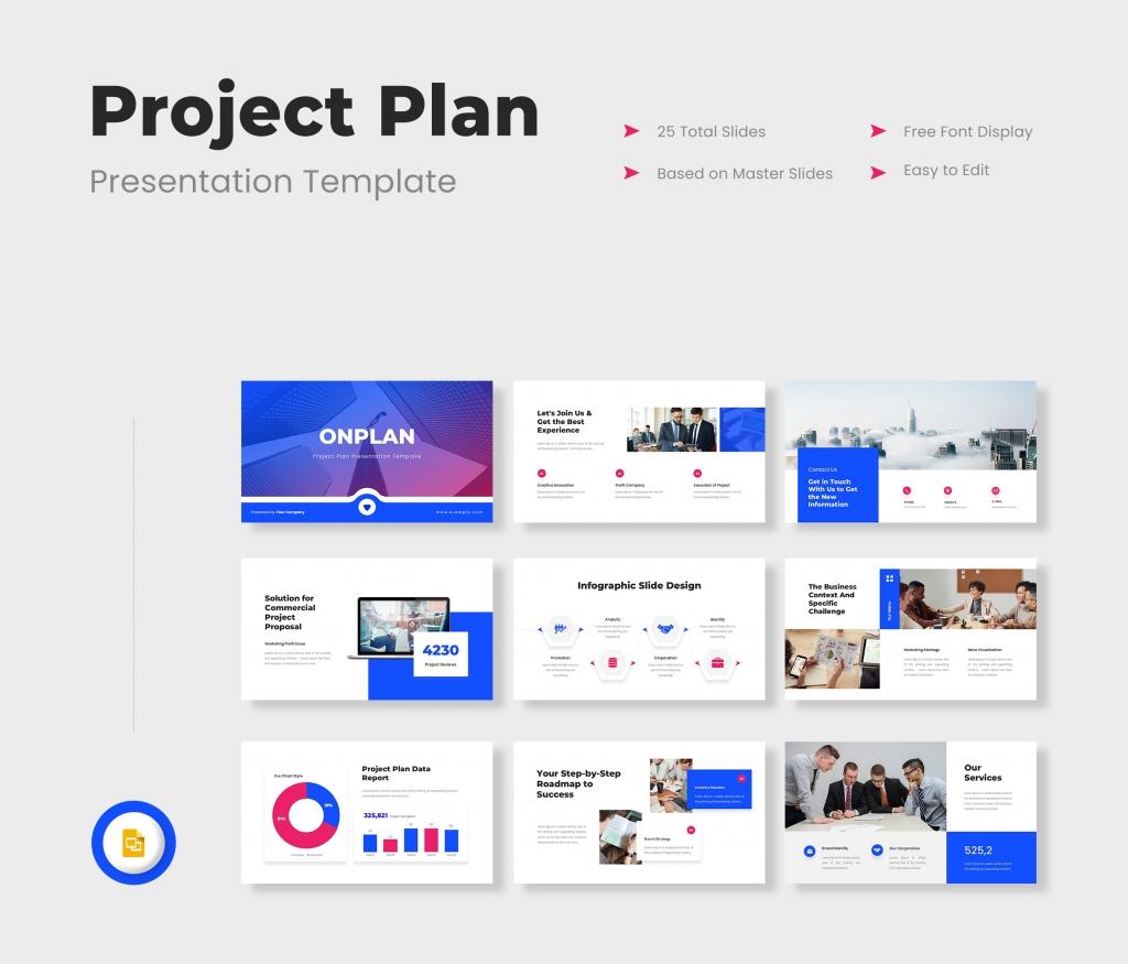 Onplan - Project Plan Google Slides Presentation Template