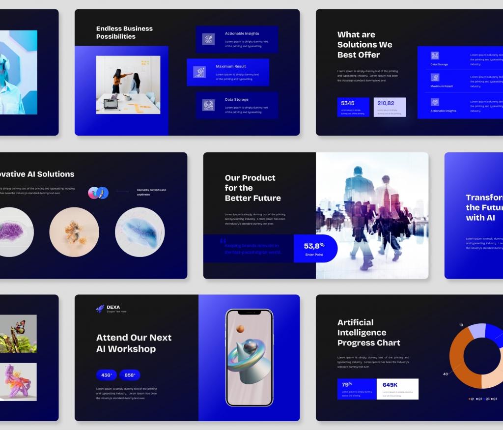 Dexa - AI Technology PowerPoint Presentation Template
