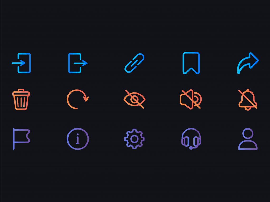 30 User interface icons