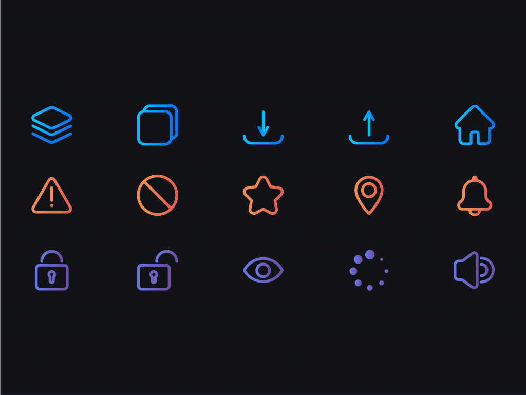 30 User interface icons