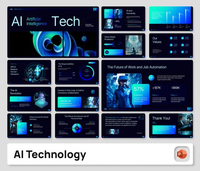AI Technology PowerPoint Presentation Template
