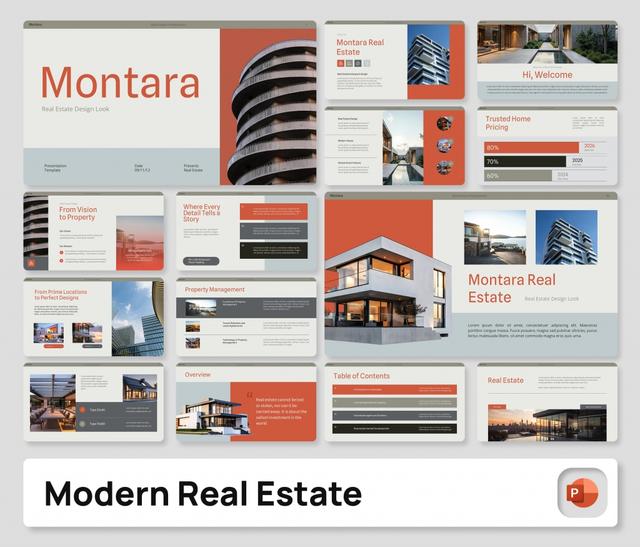 Montara – Modern Real Estate PowerPoint Presentation Template