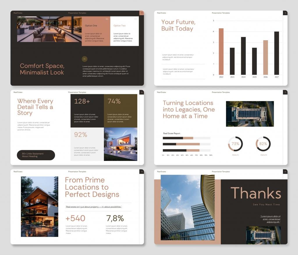 Minimalist Real Estate PowerPoint Presentation Template