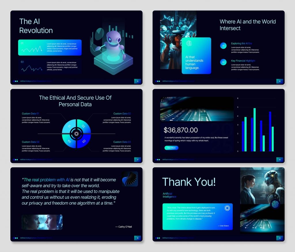 AI Technology PowerPoint Presentation Template