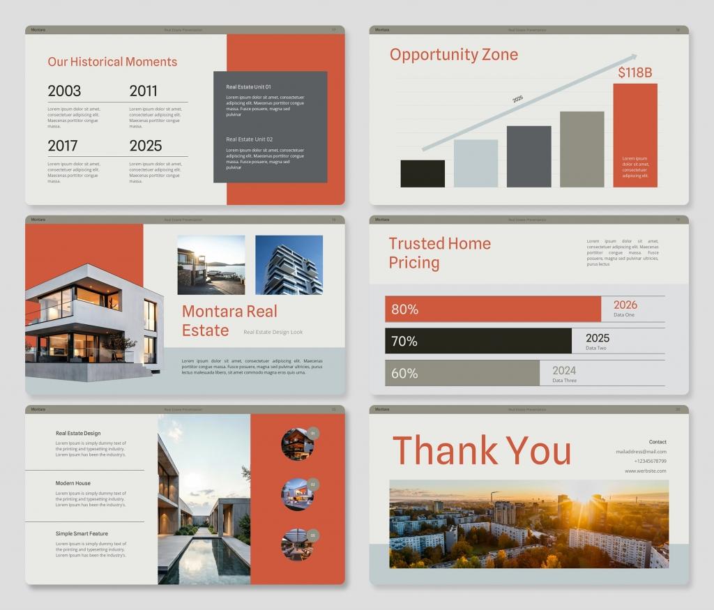 Montara – Modern Real Estate PowerPoint Presentation Template