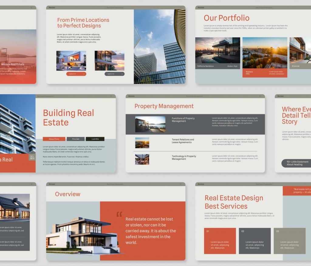 Montara – Modern Real Estate PowerPoint Presentation Template