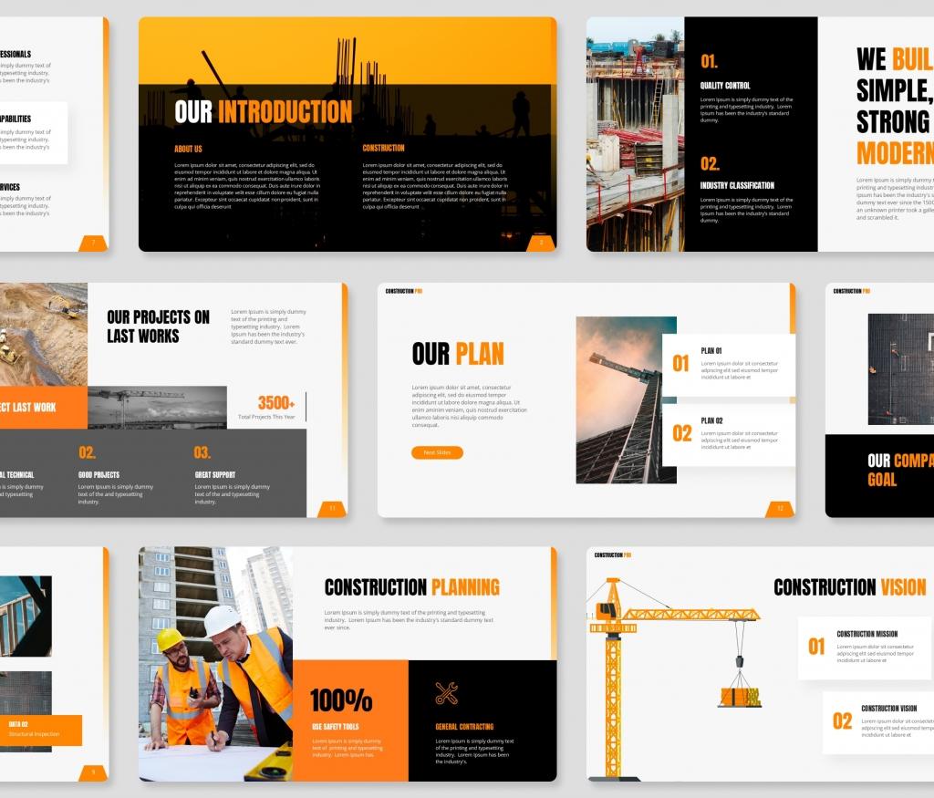 Construction Pro – PowerPoint Presentation Template