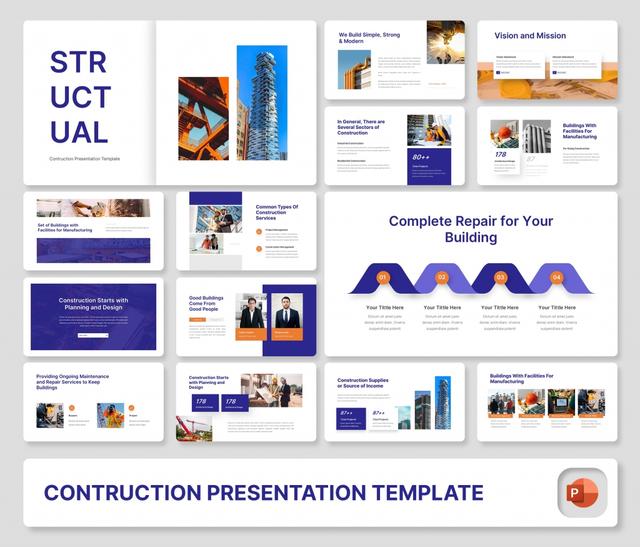 Structural – Construction PowerPoint Presentation Template