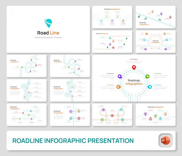 Roadline – Roadmap Infographic PowerPoint Presentation Template