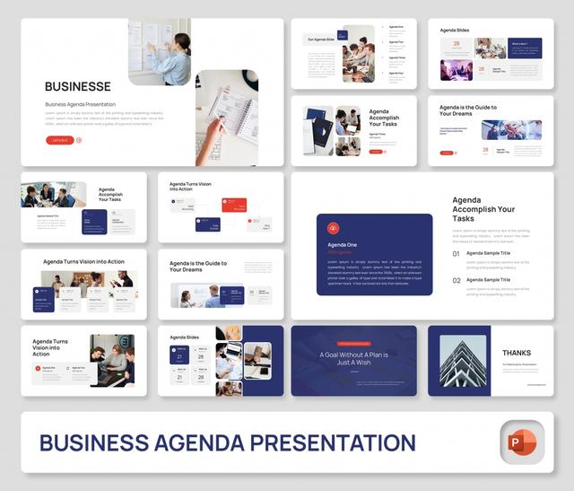 Business Agenda PowerPoint Presentation Template
