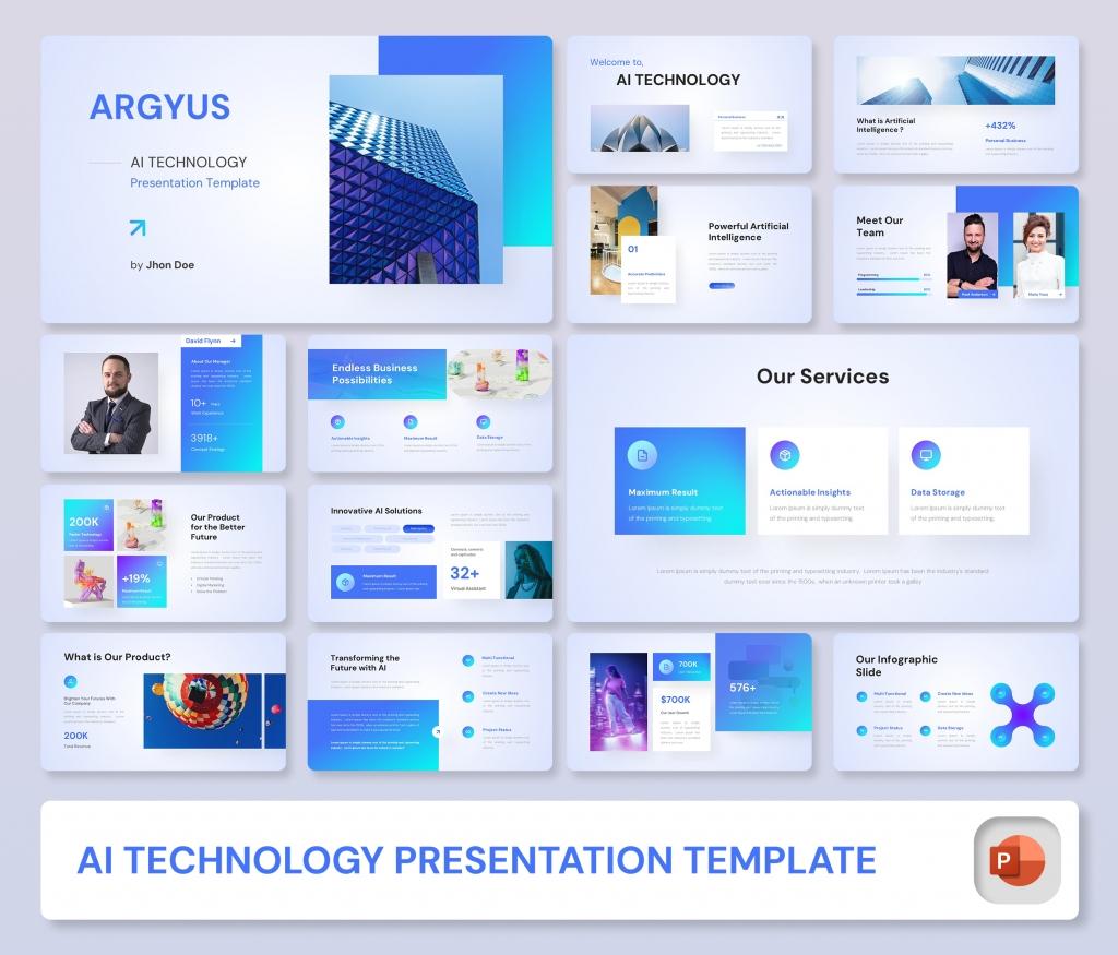 Argyus – AI Technology PowerPoint Presentation Template