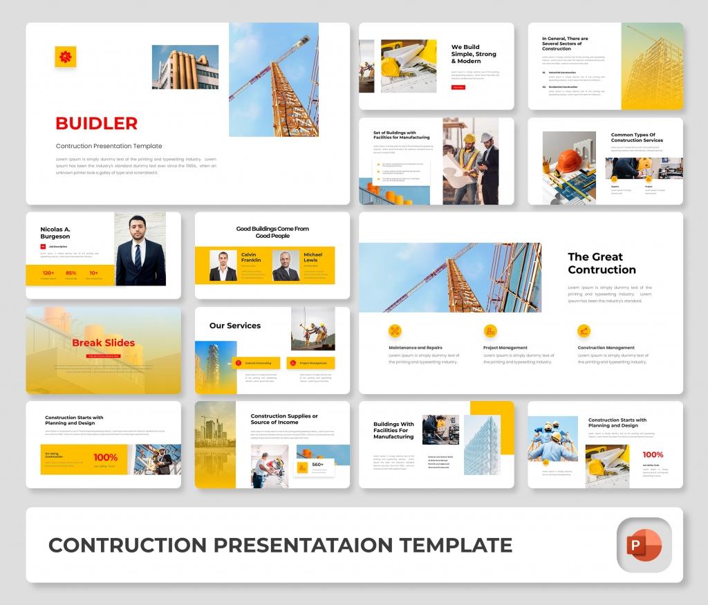 Buidler – Construction PowerPoint Presentation Template