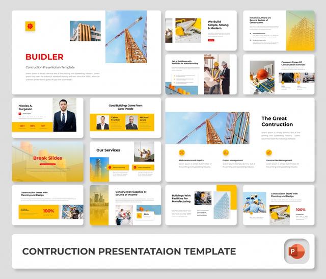 Buidler – Construction PowerPoint Presentation Template