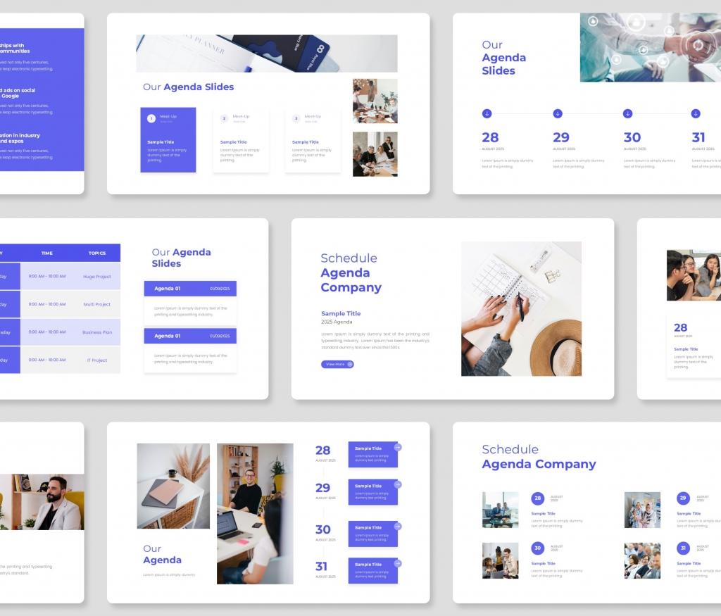 Bizzenda – Agenda PowerPoint Presentation Template
