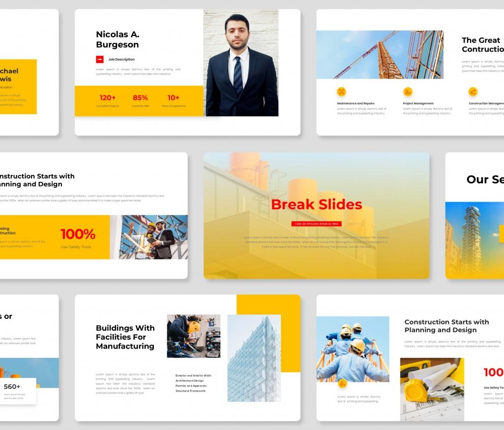 Buidler – Construction PowerPoint Presentation Template