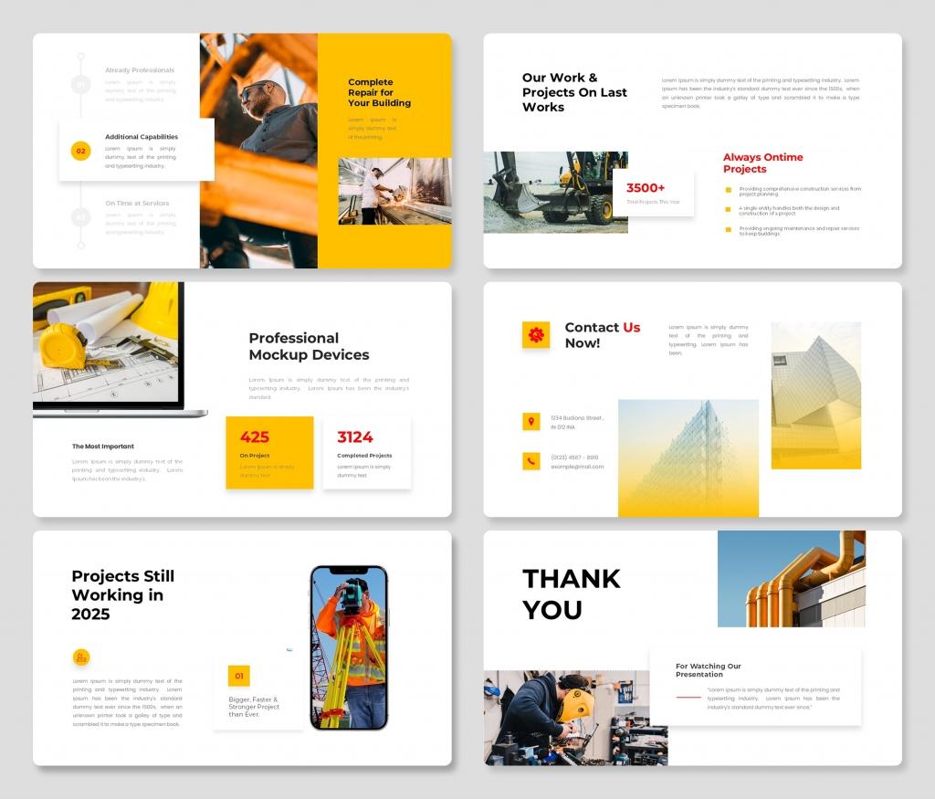 Buidler – Construction PowerPoint Presentation Template