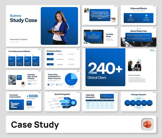 Business Case Study PowerPoint Template