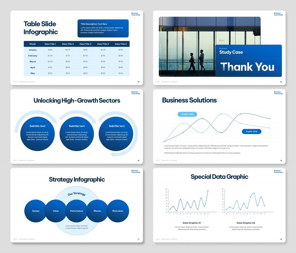 Business Case Study PowerPoint Template