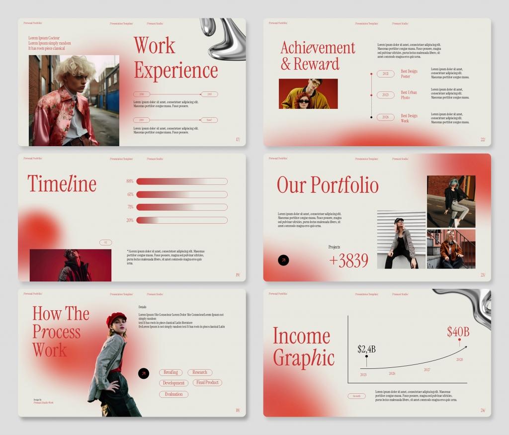 Persona Portfolio PowerPoint Presentation Template