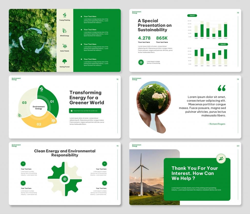 Environment Energy PowerPoint Template