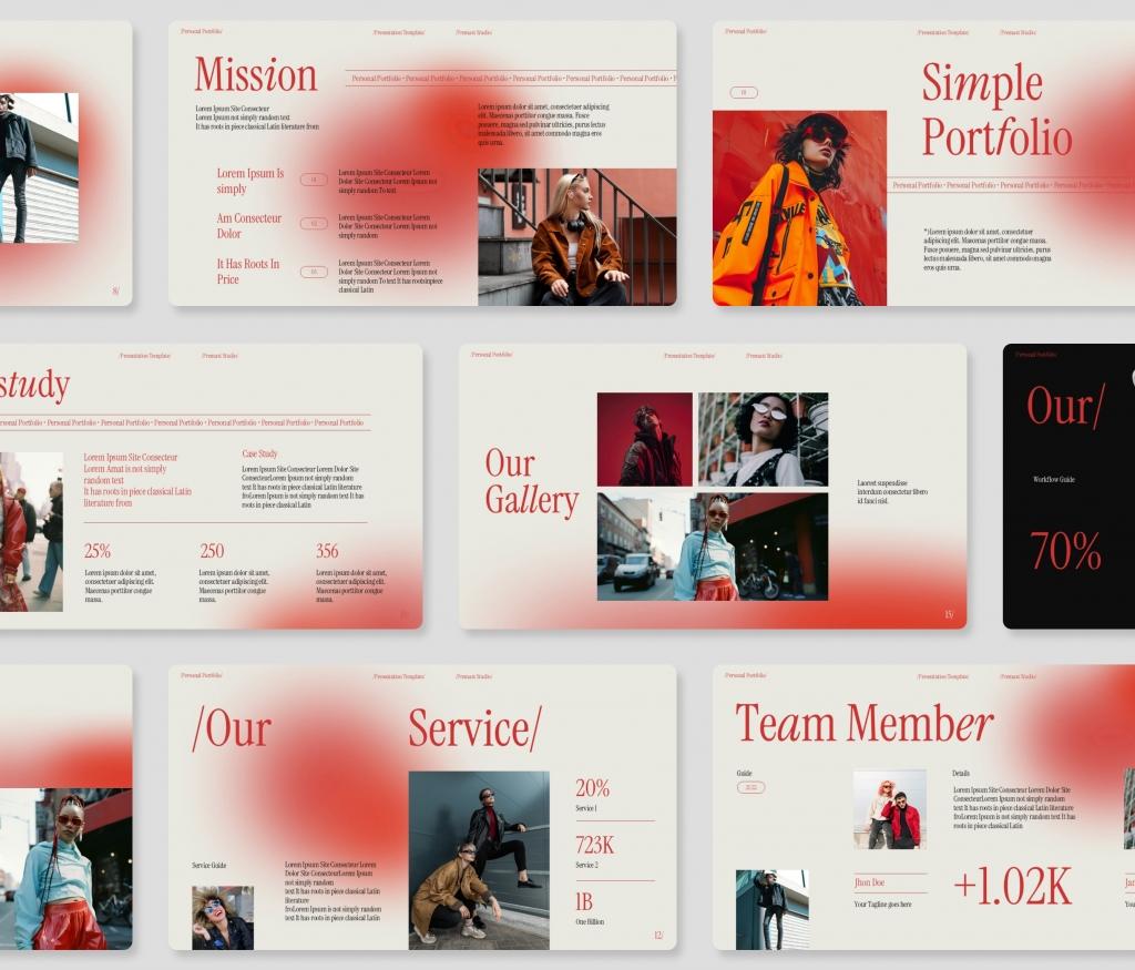 Persona Portfolio PowerPoint Presentation Template