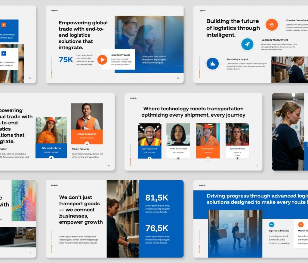 Logistic & Shipping PowerPoint Presentation Template