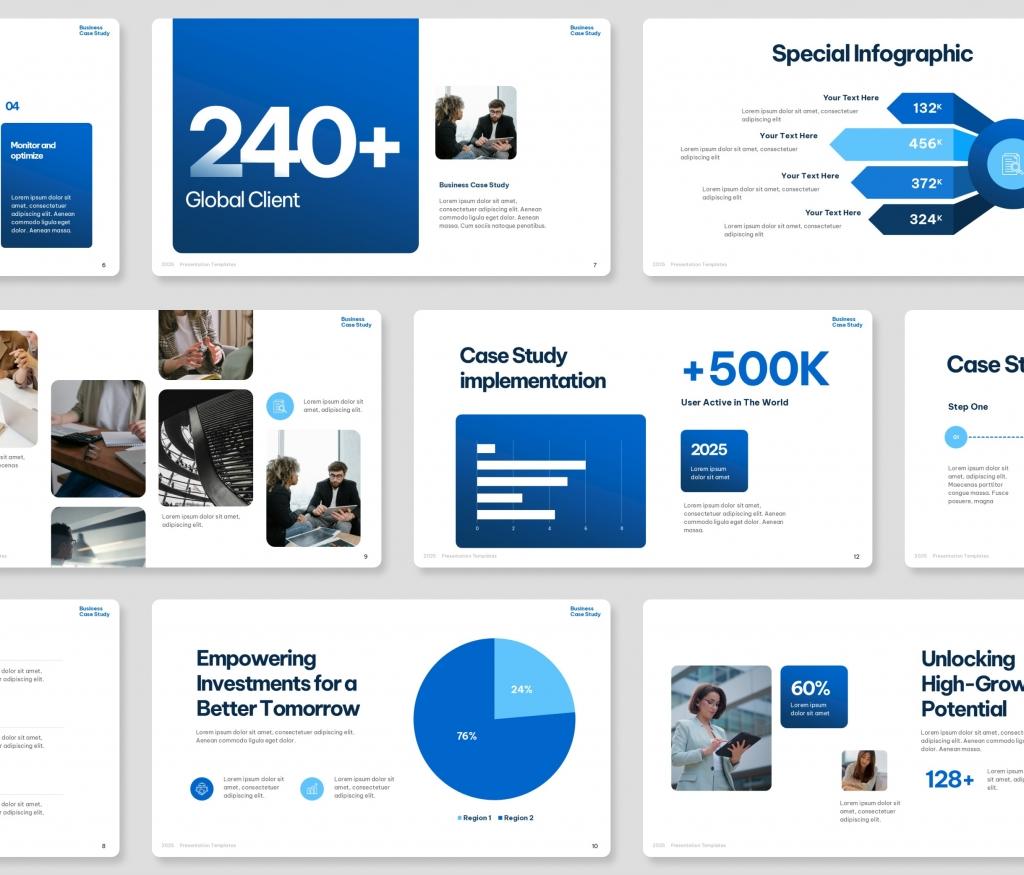 Business Case Study PowerPoint Template