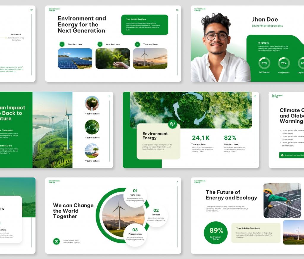 Environment Energy PowerPoint Template