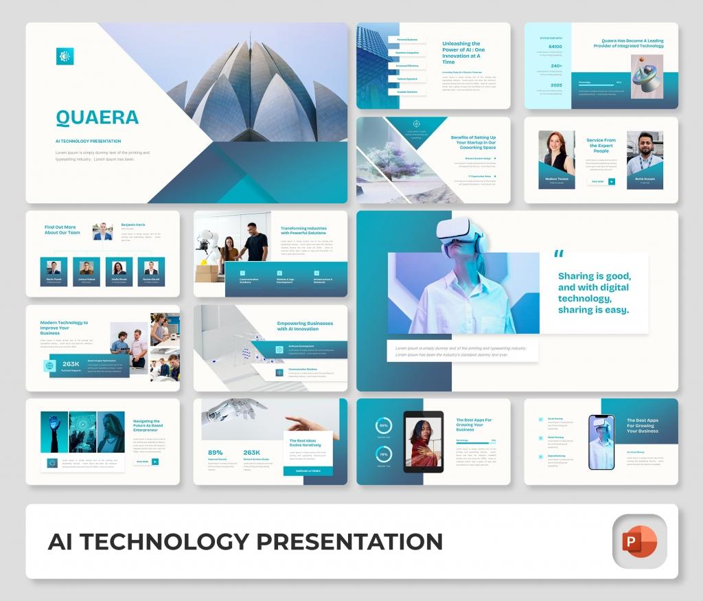 Quaera - AI Technology PowerPoint Presentation Template