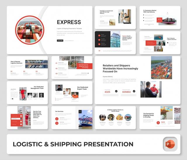Express – Logistic & Shipping PowerPoint Presentation Template