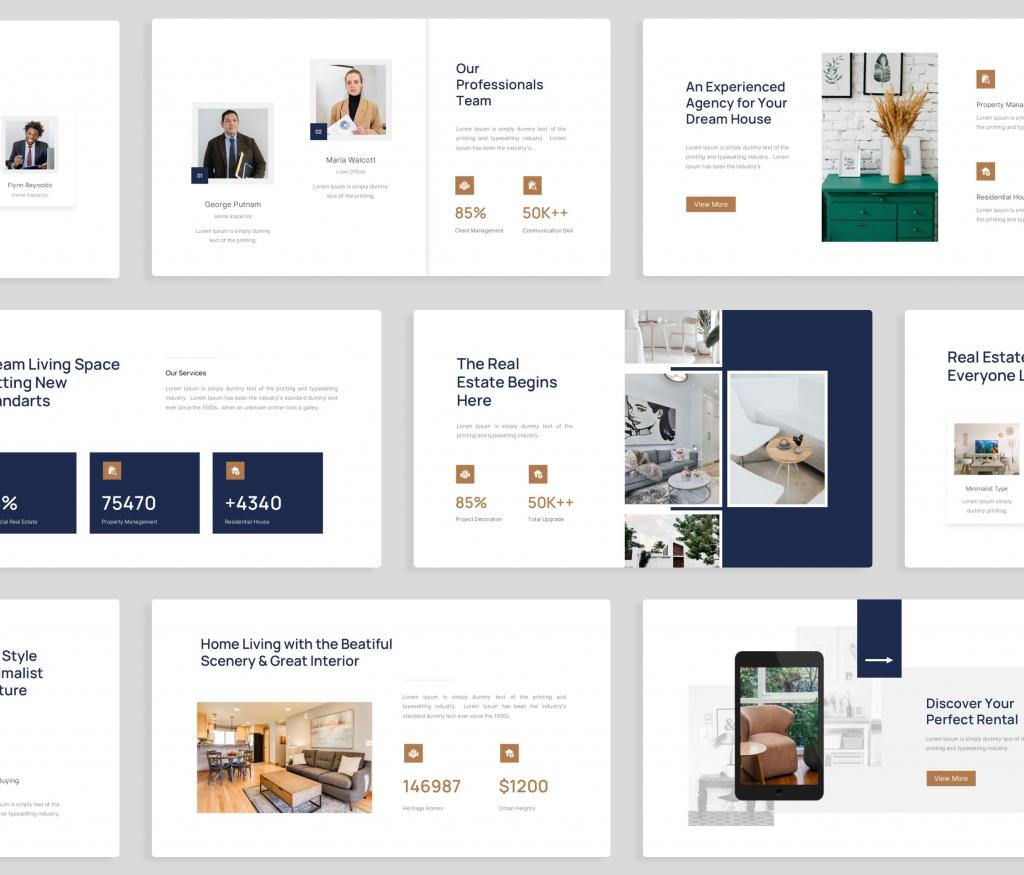 Lumereal - Real Estate PowerPoint Presentation Template