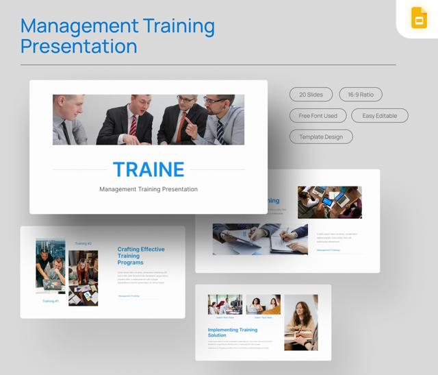 TRAINE Management Training Google Slides Template